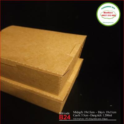 HỘP GIẤY KRAFT ĐỰNG MÌ PASTA